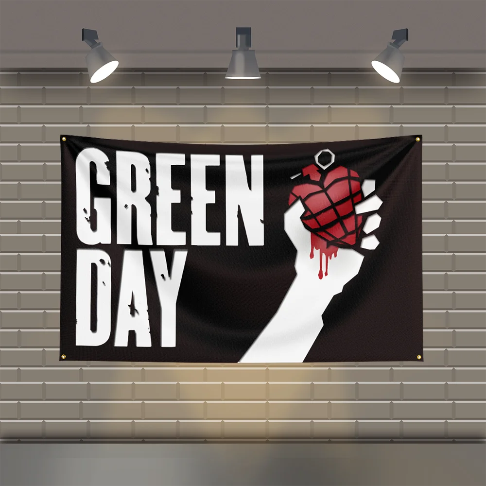 3x5 Ft G-GreenS D-DayS Heavy Metal Band Flag Rock Music Wall Banner for Bedroom Studio Bar Concert Outdoor Decor - Image 5
