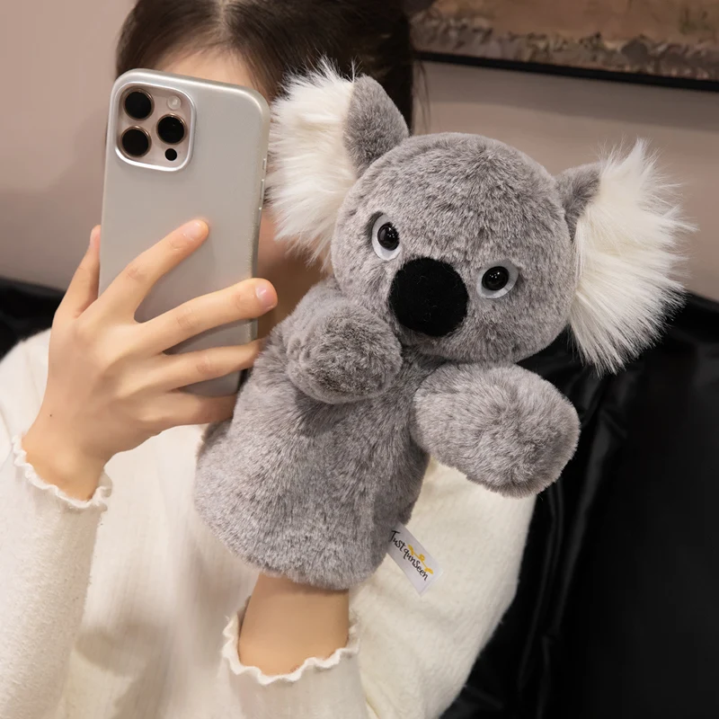 Cute Lifelike Animals Hand Puppet Plush Toy Simulation Pig Rabbit Stuffed Dog Tiger Koala Sloth Educational Children Toy Gift