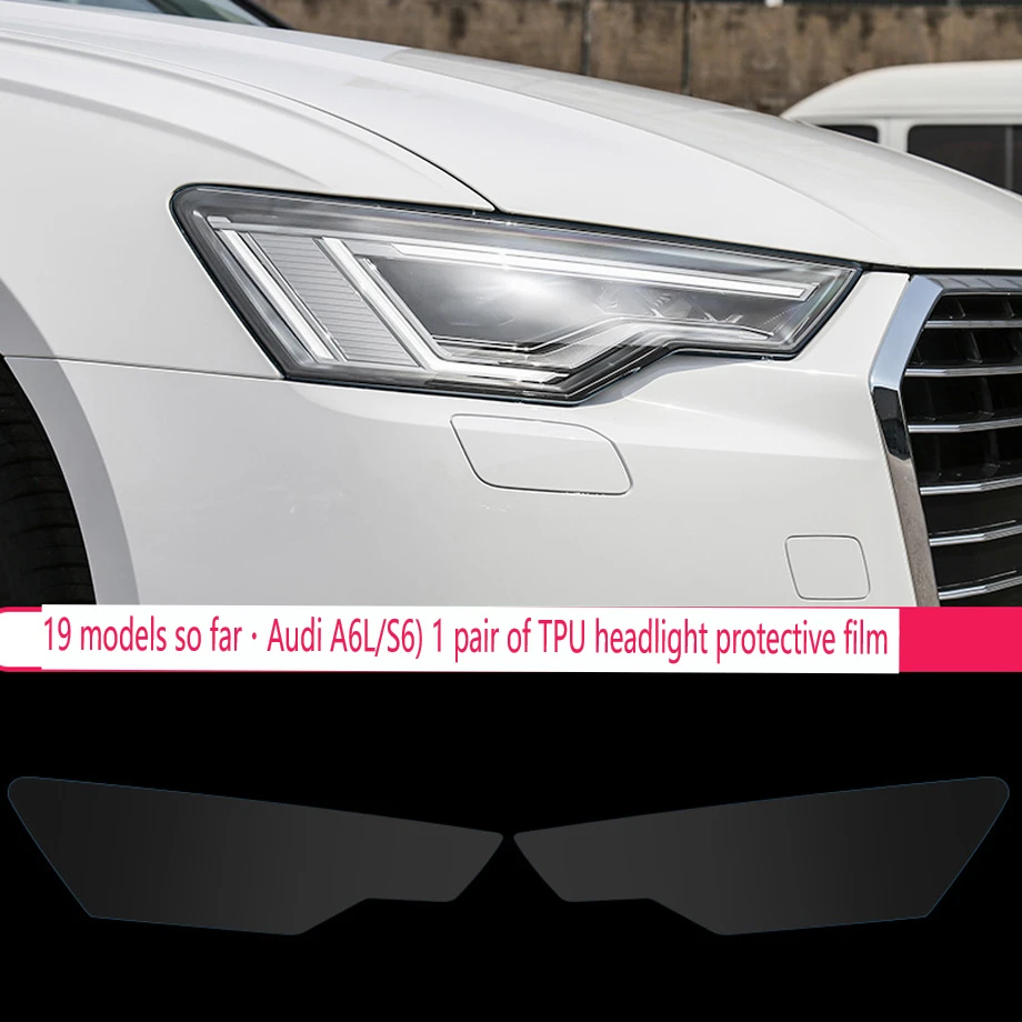 

Car Front Headlamp for Audi A6L S6 2016-2024 TPU Transparent Protective Film Exterior Accessories Parts Lamp Strip Car Sticker