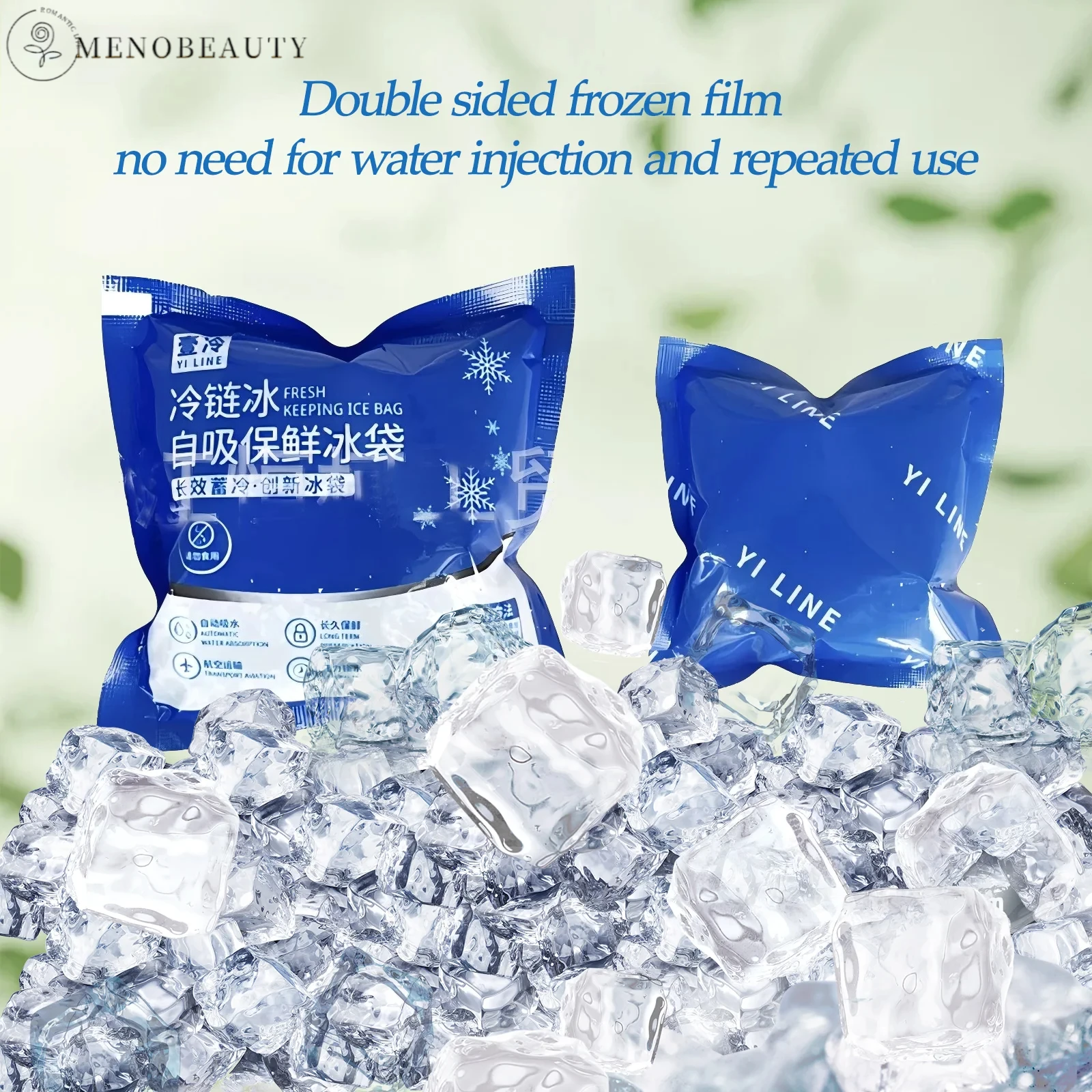 

Self-Priming Ice Pack Bag Reusable Water Icing Cooler Bag Pain Cold Compress Drinks Refrigerate Food Keep Fresh Ice Packs