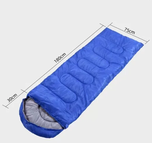 

！@Lightweight Comfortable Waterproof Nylon Polyester Mummy Sleeping Bag Cotton Filling Adults Children Three-Season Envelope Sty