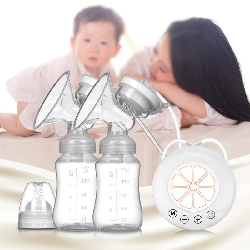 NEW Electric Double Breast Pumps milker BPA free multi-stage adjustment massage USB postpartum Milk Maker breast pump gift