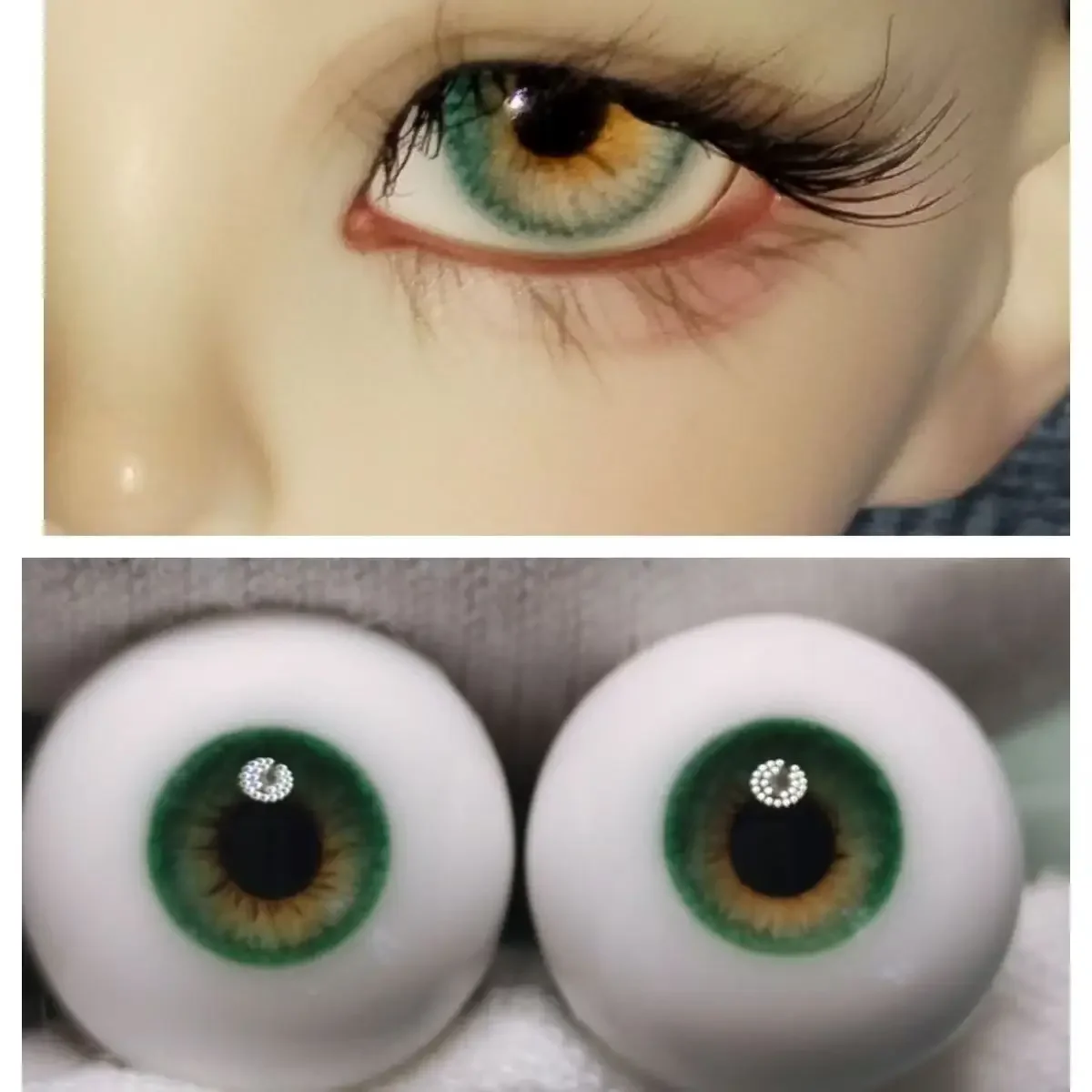 Resin Doll's Eyes 10/12/14/16/18mm Eye for 1/6 1/3 Bjd Doll Dress Up Accessories