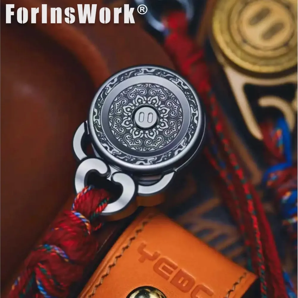 YEDC PANYUN 3.0 التيتانيوم اللمس عملة اسئلة تململ لعبة ترقية الإجهاد الإغاثة EDC الفولاذ المقاوم للصدأ AnxietyToys مكتب اليد سبينر