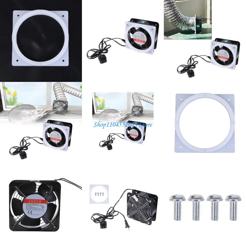 Y6GD مروحة العادم 2500 دورة في الدقيقة 150 ملم أبخرة عادم الهواء مروحة مستخرج الدخان DIY لحام