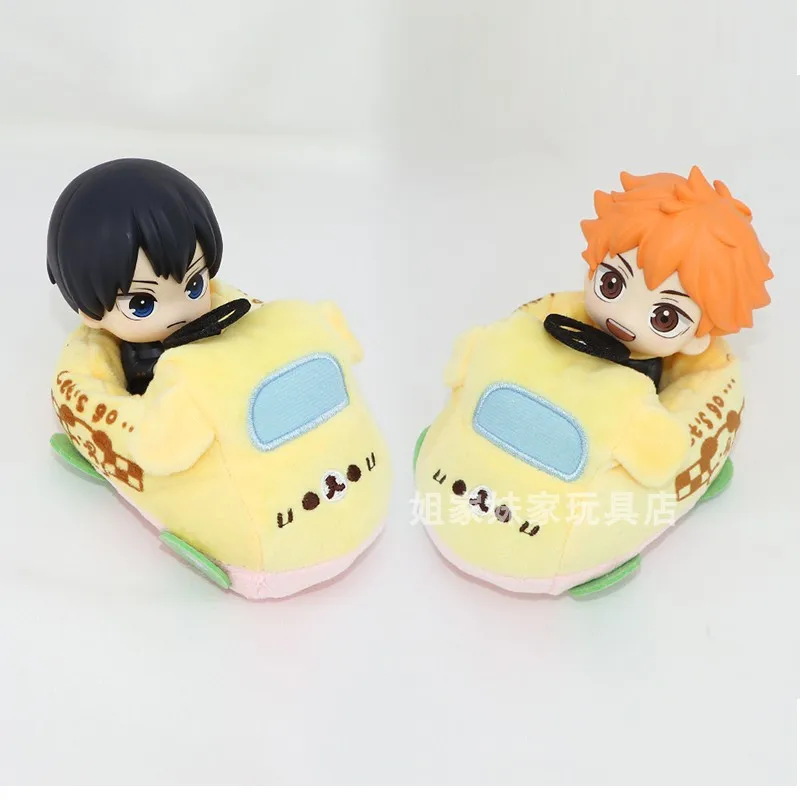 Anime Haikyuu!! Tobio Kageyama Shoyo Hinata Cosplay Accessories Cartoon Garage Kits Car Maumet Fluffy Taxi Puppet Prop Xmas Gift