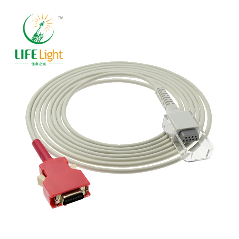 Compatible with M*asimo 20pin red ex 11pin SPO2 Sensor Adapter/Extension Cable,SPO2 Probe Trunk Wire