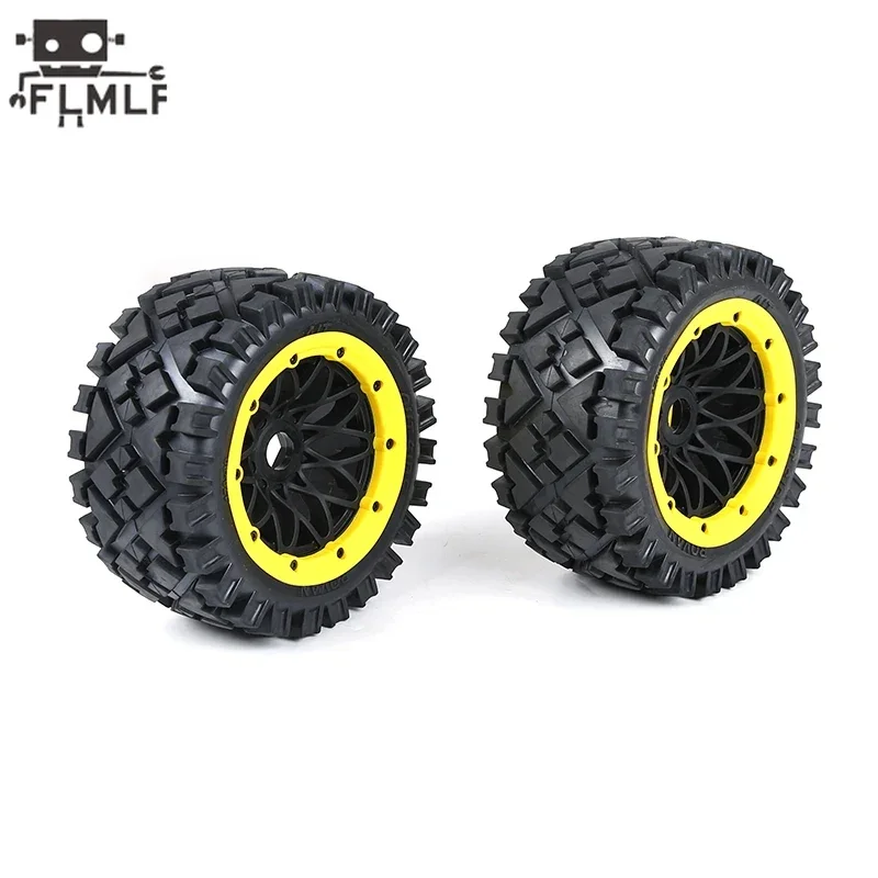 All-terrain Reticulated Wheel Hub Rear tire Assembly Fit for 1/5 HPI ROVAN KINGMOTOR BAJA 5B Ss Truck Parts