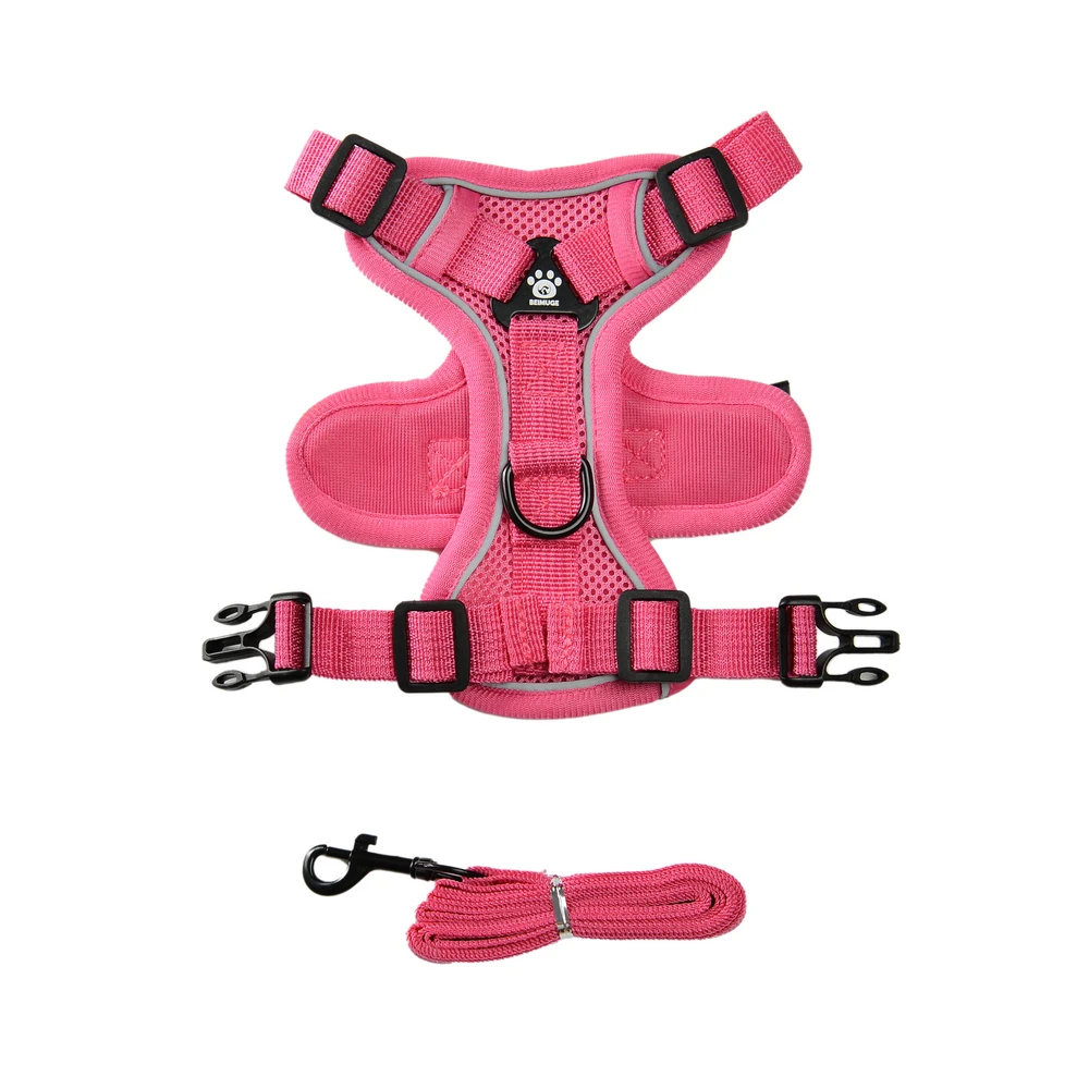 Verstelbare Kat Harnas Leiband voor Kleine Middelgrote Honden Katten Reflecterende Ontsnappingsbestendige Harnassen Huisdieren Vest Puppy Kitten Kitty Supplies