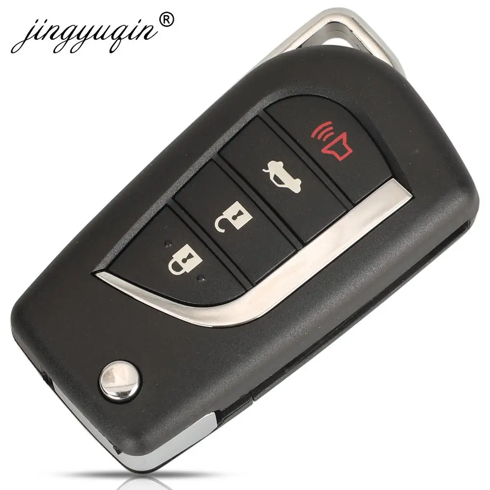 jingyuqin 433Mhz FSK 8A Chip Remote Car Key For Toyota Camry Corolla Wilander Levin RAV4 Frontlander 2018 2019 2020 2021 2022 4B