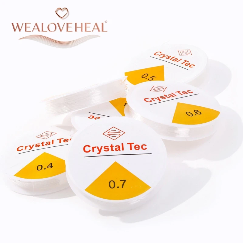 Starkes 0,4-1,0mm Elastisches Kordelband für Schmuckherstellung, Transparenter Dehnbarer Faden für DIY Armbänder Halsketten, Perlenschnur Zubehör – Detail 19