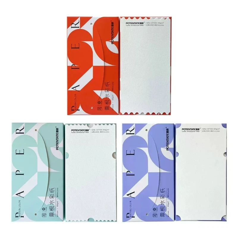 K1AA 20장/팩 수채화 용지 패드 예술가용 수채화 패드 질감 용지