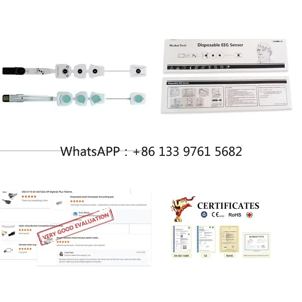 

WSQ Medical Supplies Wholesale Disposable EEG Electrodes Sensor Adult, Brain Monitoring Sensors for Bis Monitoring System
