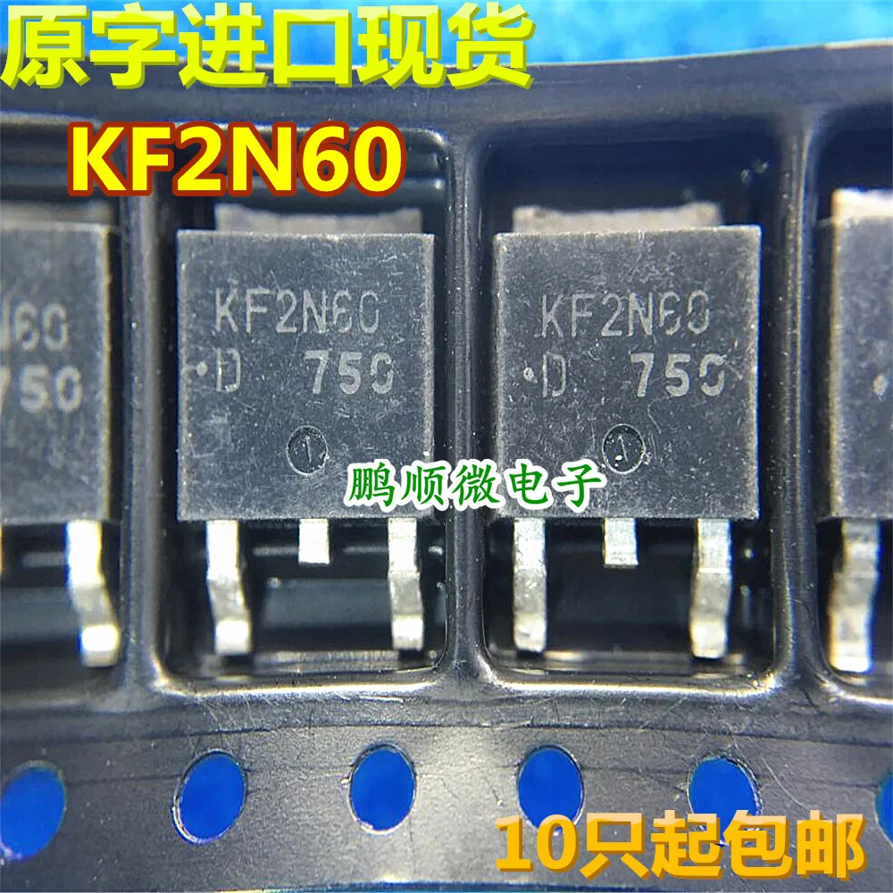 Efeito novo original do campo de 30pcs KF2N60 KF2N60D TO-ponto de 252 600V 1.9A