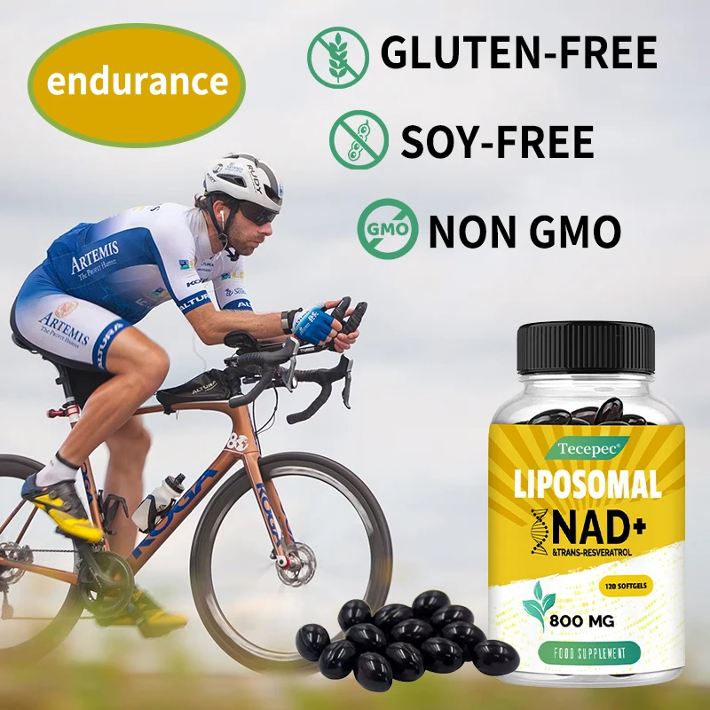 مكمل الدهون NAD+ 800 ملغ - مستويات الطاقة المتوازنة والصحة التمثيلية - مكمل NAD لمكافحة الشيخوخة