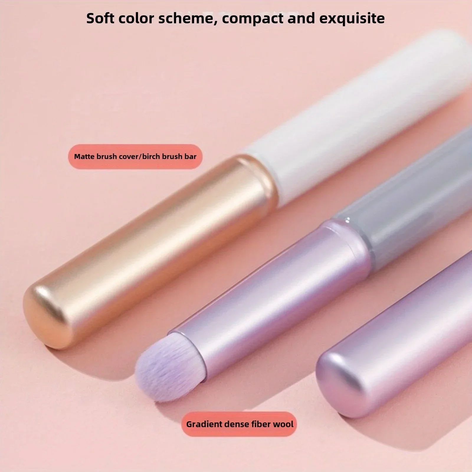 3 pinceaux à lèvres ronds blancs, violets et roses, pinceaux mixtes pour rouge à lèvres et brillant à lèvres avec capuchons + 10 pièces Stardust violet ma