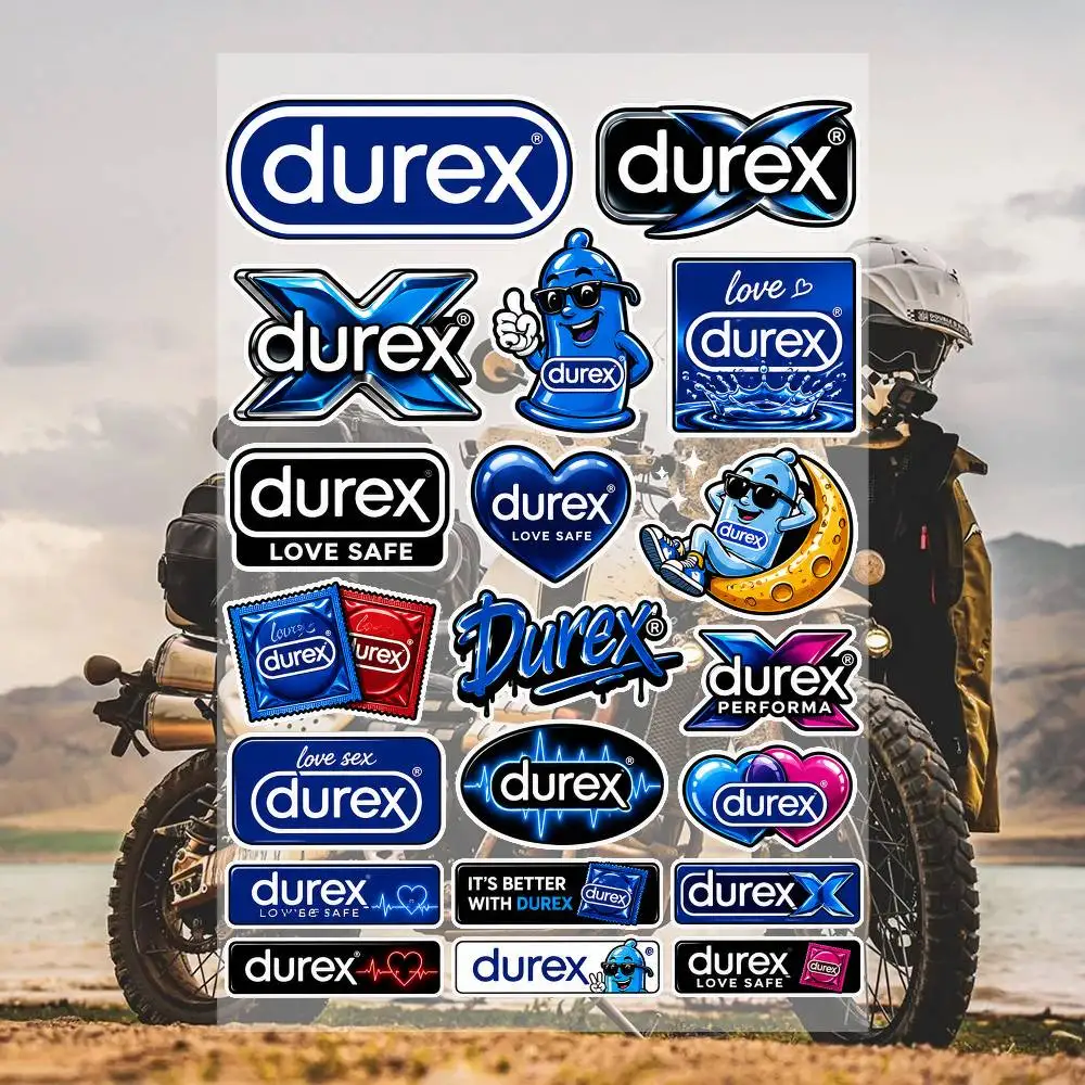D-urE-x Aesthetic Graffiti Waterproof PVC Stickers for Car Motorcycle Skateboard Helmet Notebook