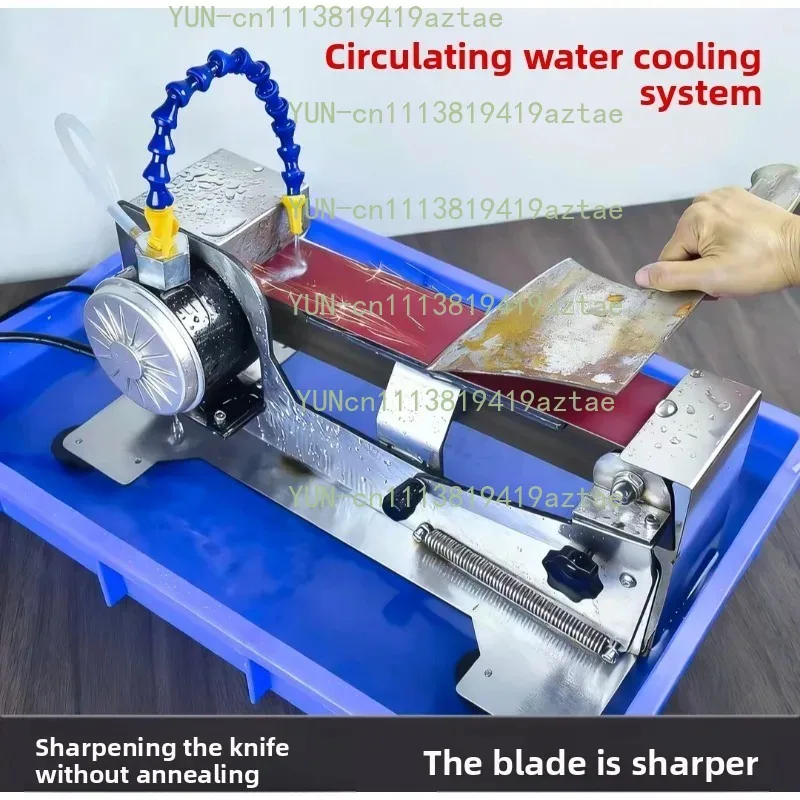 New Stainless Steel Belt Grinding Machine Automatic Commercial Electric Knife Sharpening Processing Equipment