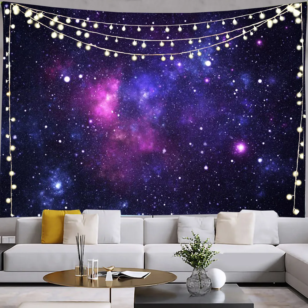 Galaxy Tapestry Astronaut Space Tapestries Universe Planet Wall Decoration Blue Starry Sky Room Decoration Accessories Tapiz