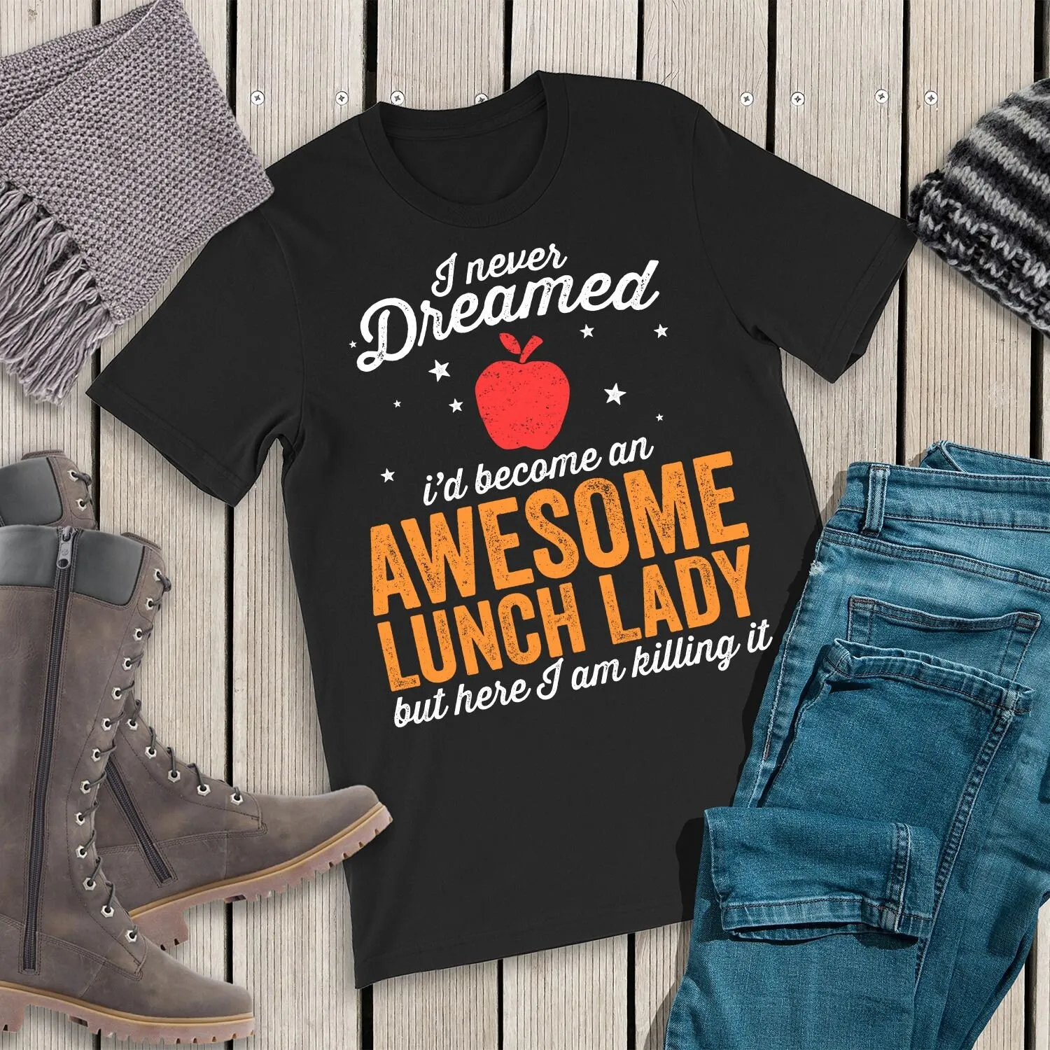 Я никогда не мечтала, стать потрясающей леди обеда, но здесь, чтобы убить IT футболка Love Womens Ladies Я никогда не мечтала, стать потрясающей леди обеда, но здесь, чтобы убить IT футболка Love Womens Ladies