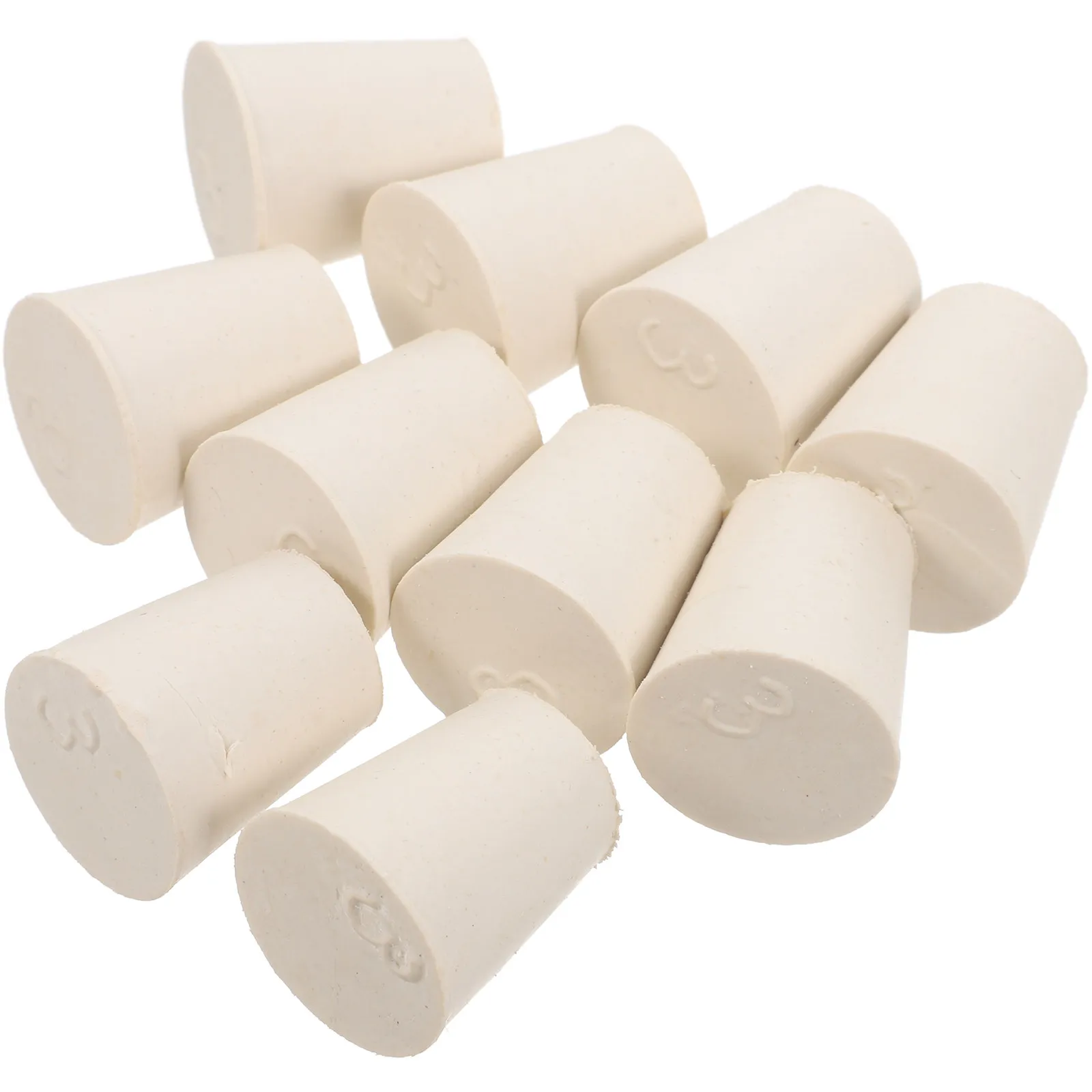 10Pcs Versatile Rubber Tapered Stopper Set Airtight Seal for Flasks Test Tubes Bottles Jars Drains Hot Water Tanks Ac Drains Rv
