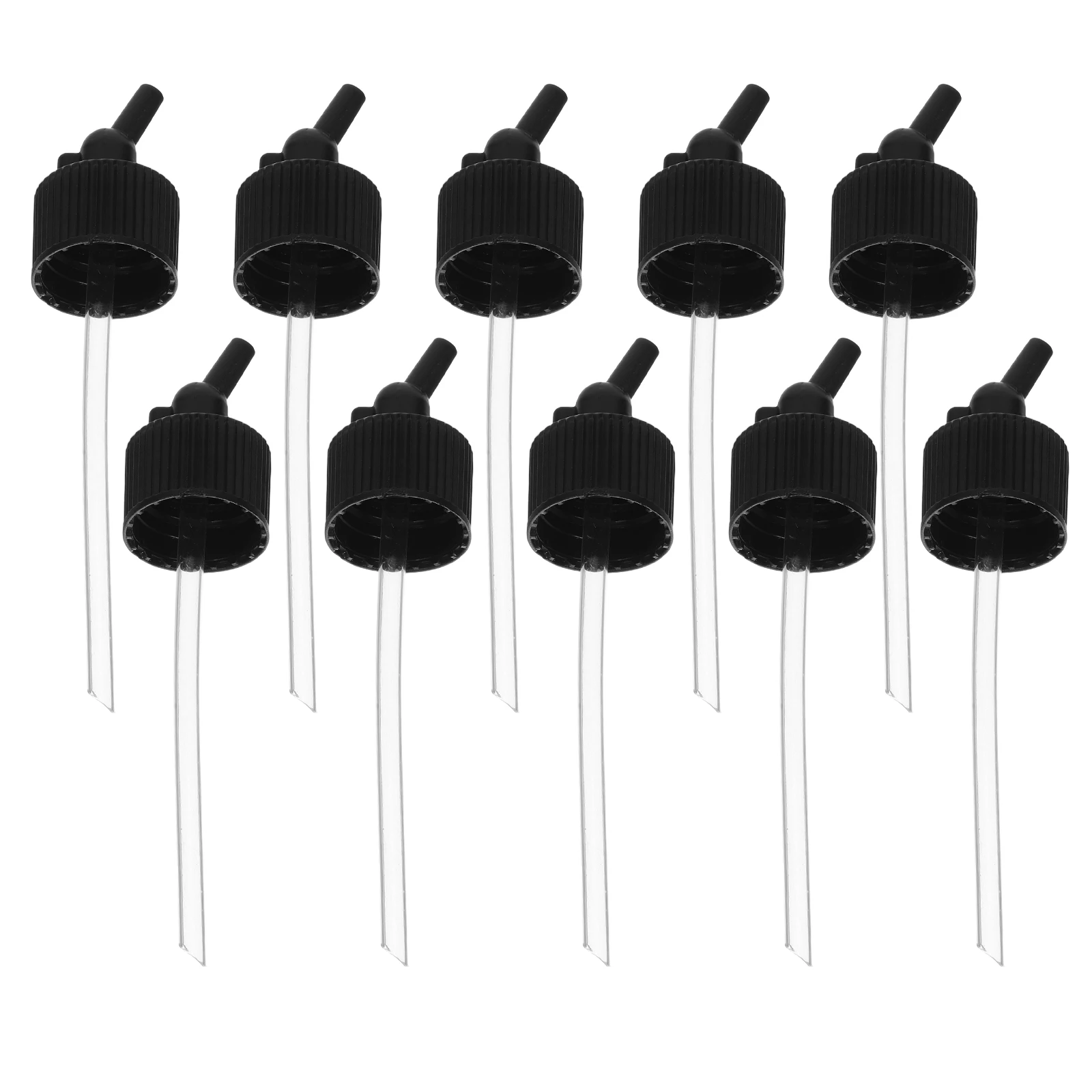 

10Pcs Airbrush Spray Bottle Lids 30 Degree Down Angle Adapter Cap for 30Ml Dual-Action Bottles Airbrush Accessories Bottle Lid