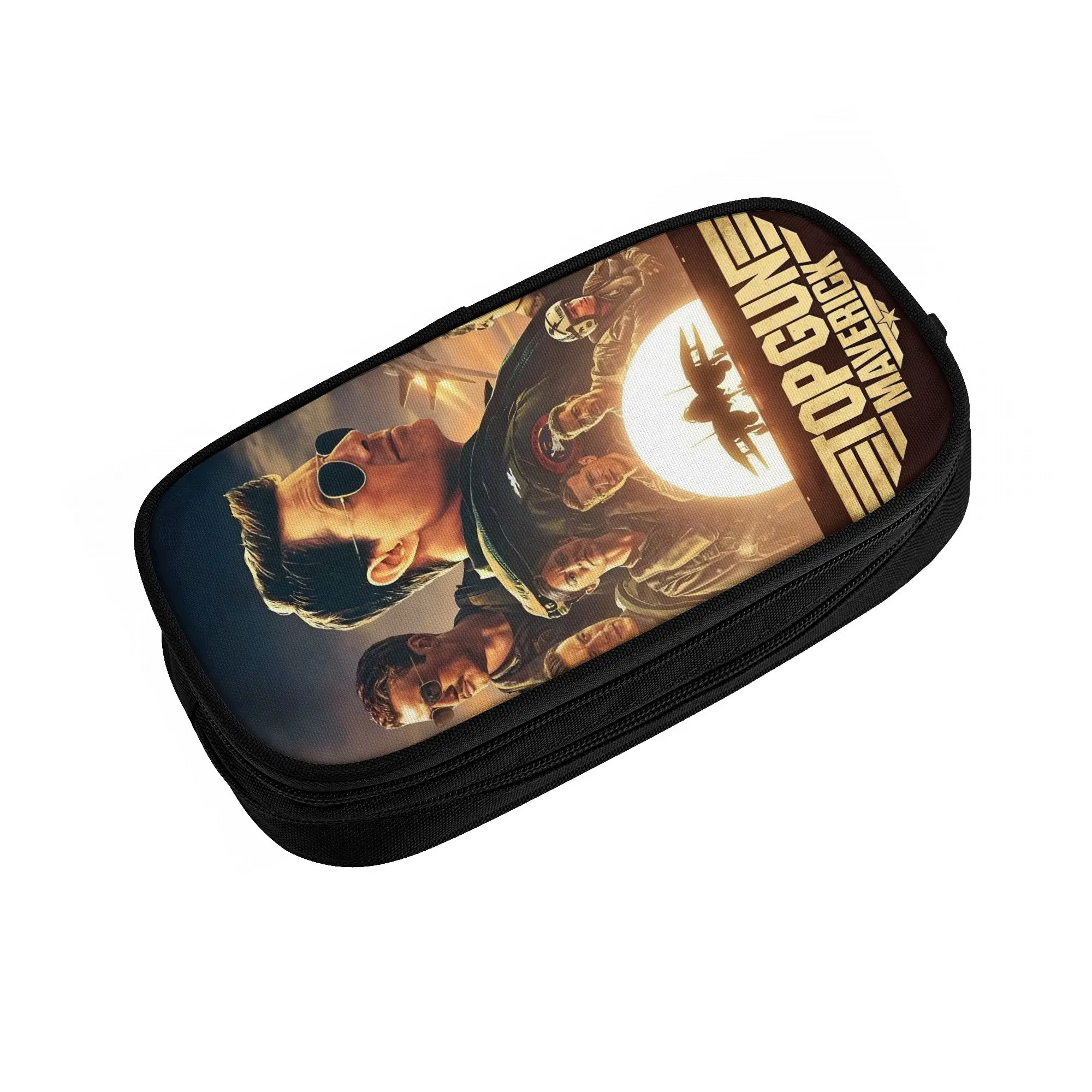 Cute Top Gun Maverick Film  Pencil Cases for Boys Girls Big Capacity Air Force Fighter Jets  Pencil Pouch Stationery