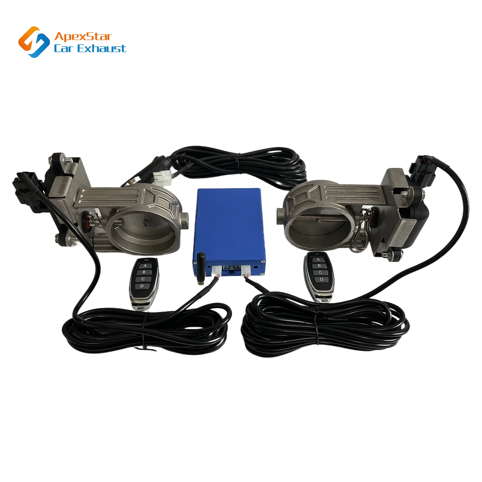 Kit de Valve électronique pour tuyau d'échappement, Mode multi-angle universel, dispositif de contrôle de 60 MM, Kit de télécommande, interrupteur de contrôleur