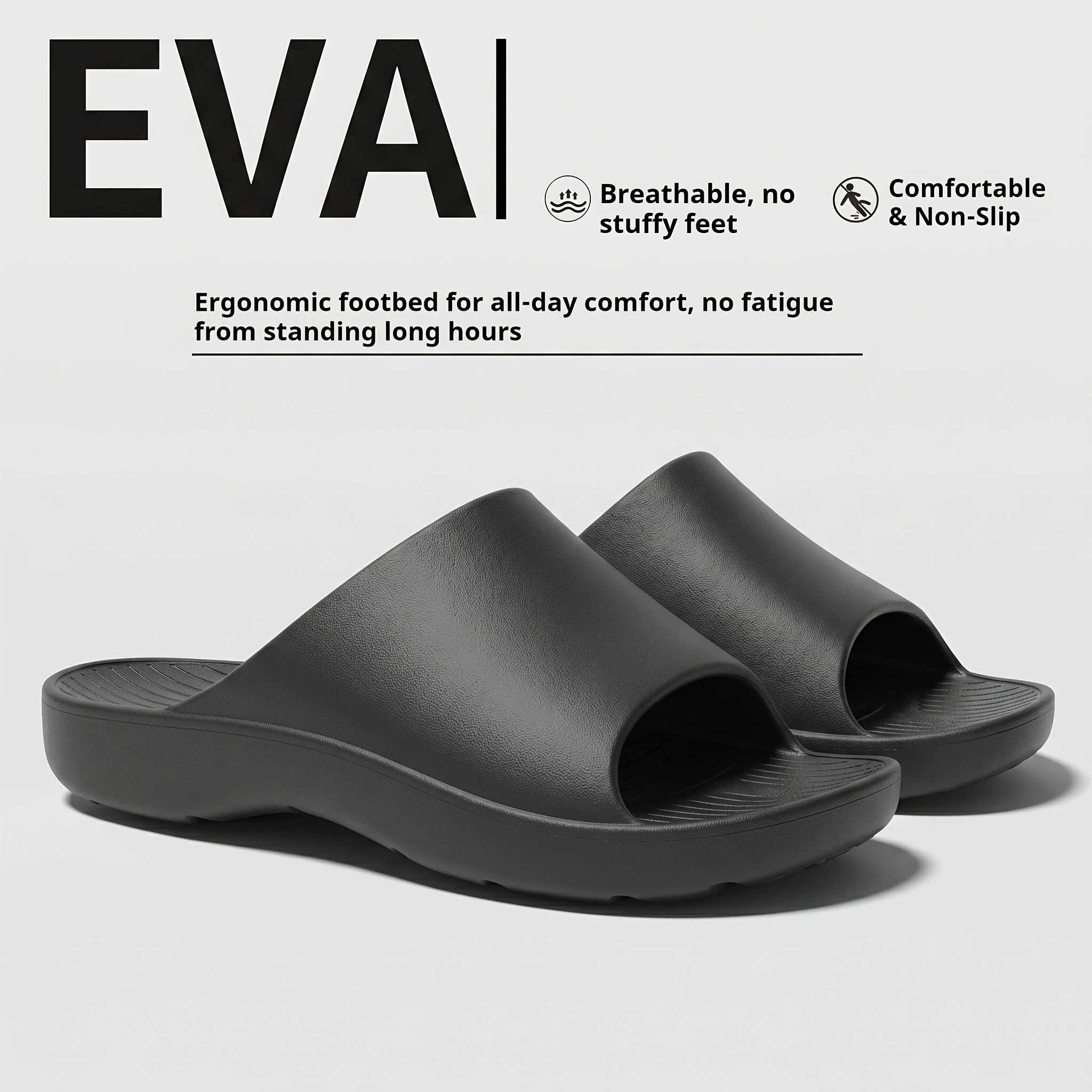 Unisex Unisex Minimalist Solid Color Non-Slip House Slippers, Lightweight Anti-Slip Slides for Bathroom, Swimming Pool, Outdoor and Dai - Aliexpress Deal