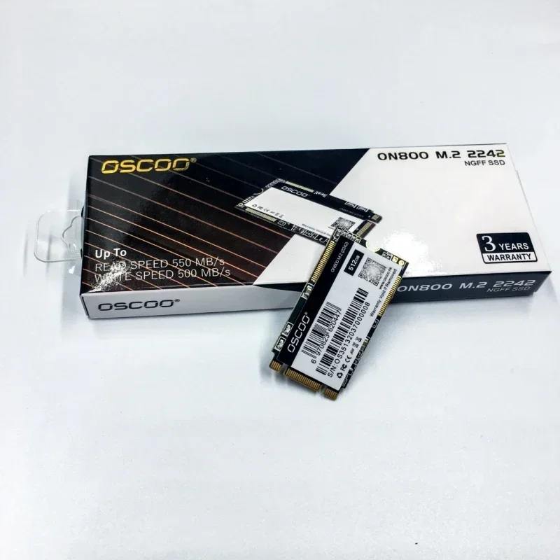 Oscoo M2 SSD ขนาด128GB 256GB 512GB โซลิดสเตทไดรฟ์ SATA3ของแท้3D TLC NAND 6กิกะไบต์/วินาที2242 SSD สำหรับแล็ปท็อปเดสก์ท็อป