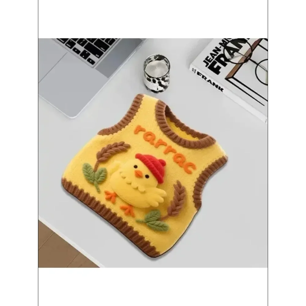 

Cute Sweater Print Mouse Pad Kawaii Aesthetic DeskMat Coaster Non-Slip Cloth for Office Computer PC Laptop Decor for Girls Women