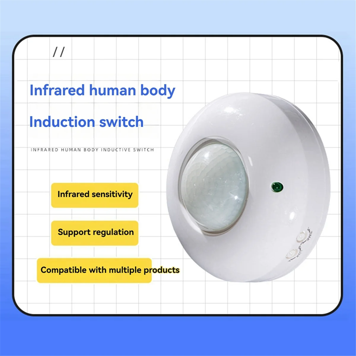 

N38R_360° Adjustable Ceiling Motion Sensor Detector,Occupancy Light Switch