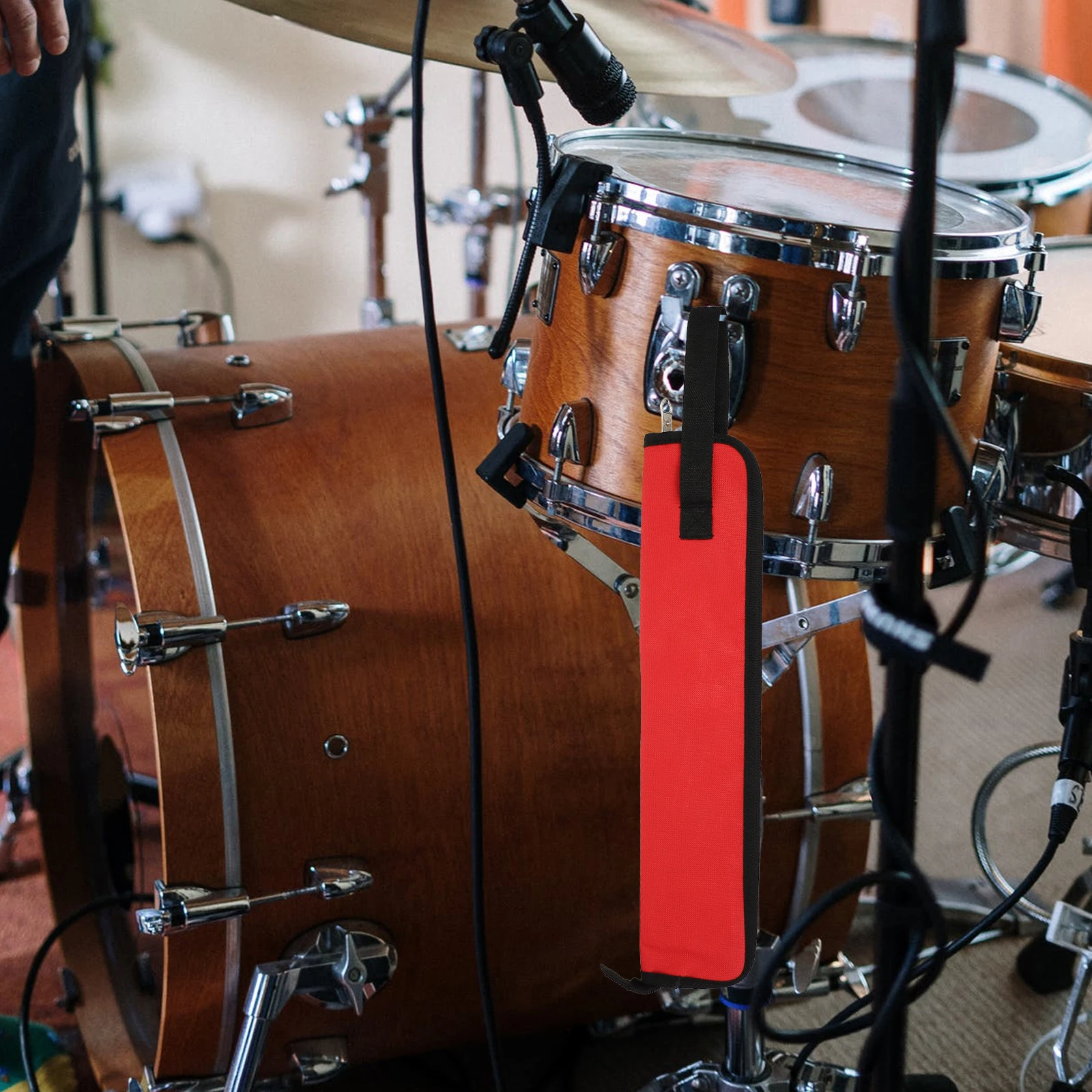 

Stylish Drum Stick Bag Portable Storage Case Lightweight Compact Pouch For Drumsticks Accessories Carrying Straps Drum Lovers