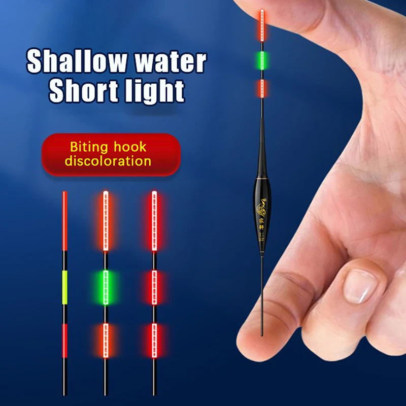 Smart Led Fishing Float Highly Sensitive Remind Buoy Gravity Sensor Glowing Electric Night Fishing Strobe Tail Luminous Float