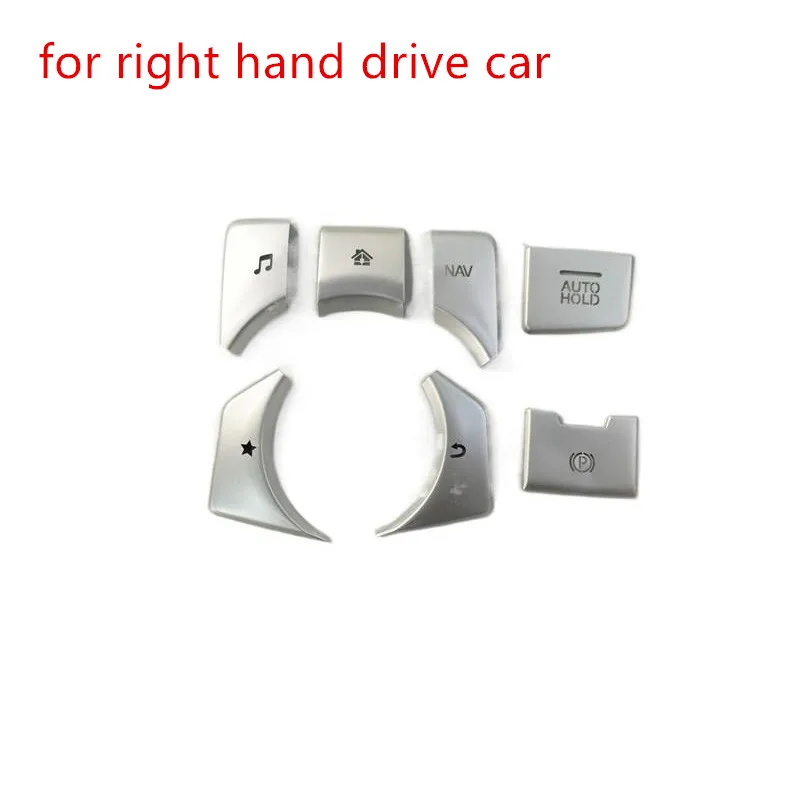 7pcs/Lot Aluminum Alloy Central Control Multimedia Buttons For 2017-2023 Mazda CX-5 CX5 CX 5 MK2 CX-8