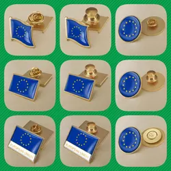 European Union Flag Brooches Badges Lapel Pins
