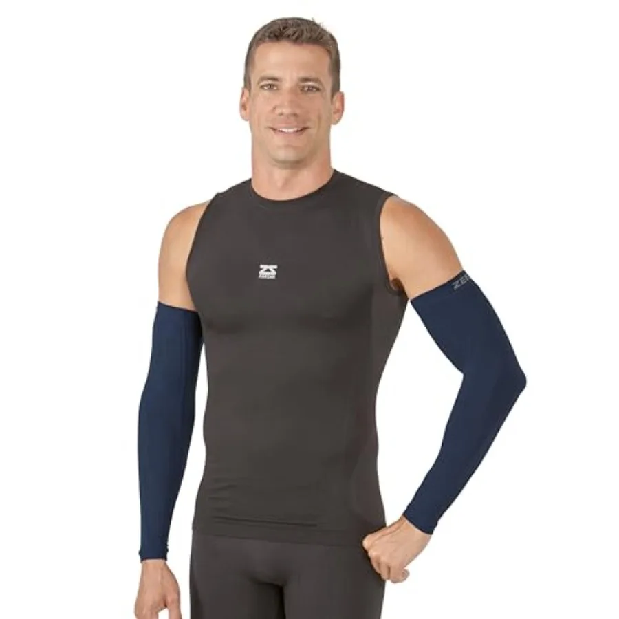 

Zensah Compression Arm Sleeves - Thermal Arm Warmers Made in USA for Cycling and Running with UV Sun Protection Ideal for Cold