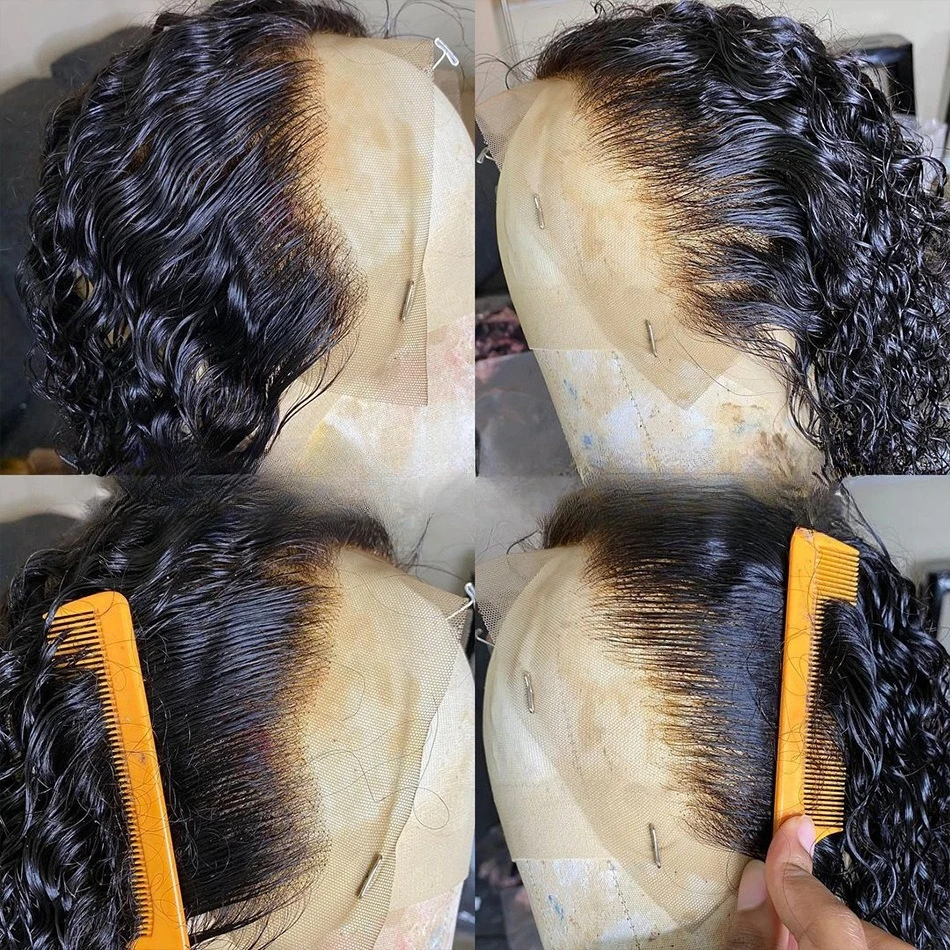 

Парик ручной работы, импортный шелковый матовый высокотемпературный шелк, химическое волокно, передний парик, кружевной головной убор, длинные маленькие вьющиеся волосы