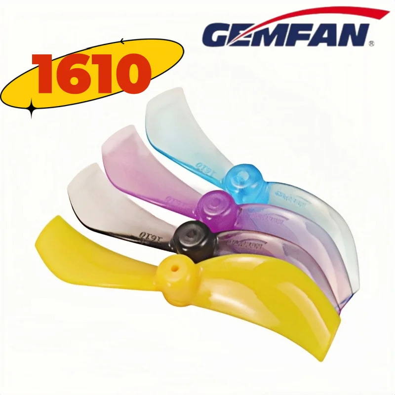 

4 пары пропеллеров Gemfan 1610 40 мм с 2 лопастями, 1 мм/1,5 мм, CCW/CW, для FPV-дронов, гоночных и фристайл-дронов, замена для Mobula7