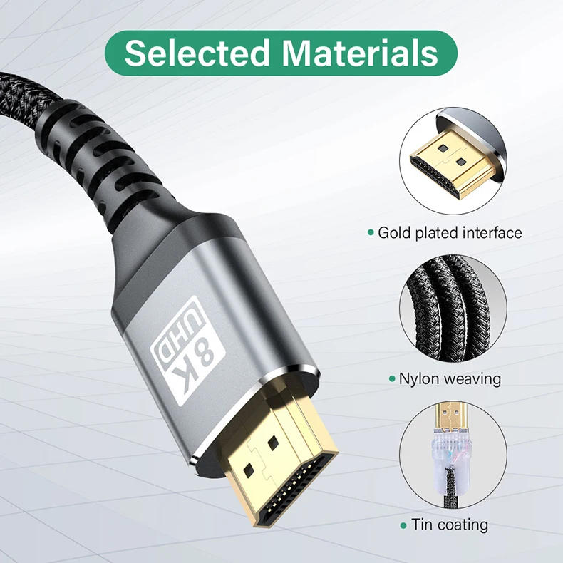 JUJUFREE Cavo convertitore ad alta risoluzione 4K 60Hz adatto per console plug and play costruzione ABS migliora la visualizzazione
