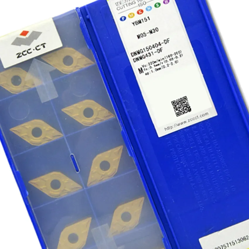DNMG150404-DF YBC151/DNMG150604-DF YBC151/DNMG150404-DF YBD151/DNMG150404-DF YBM151 ZCC.CT CNC inserti in metallo duro 10 pz/scatola