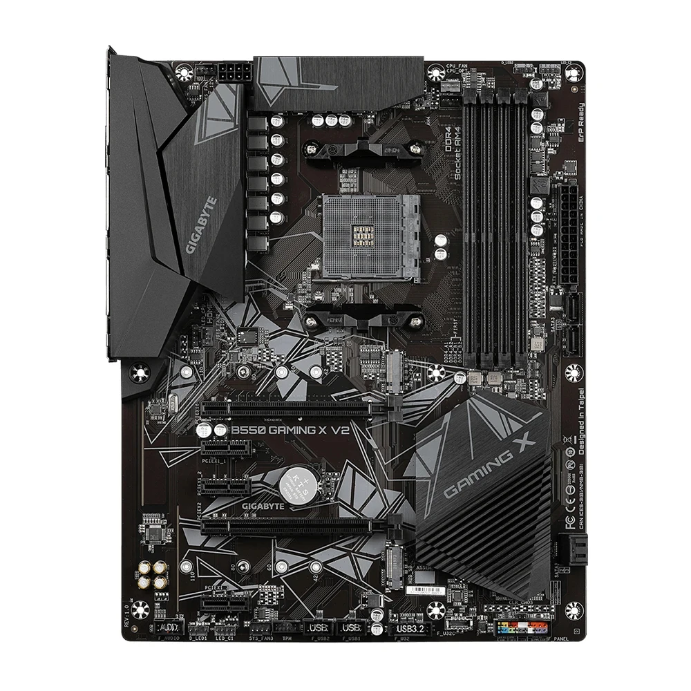 Imagem -04 - Gigabyte-placa-mãe Amd B550 Gaming x v2 Memória 4x Ddr4 128gb Pci-e 4.0 Am4 B550 Suporte Cpu Ryzen 5600x Atx