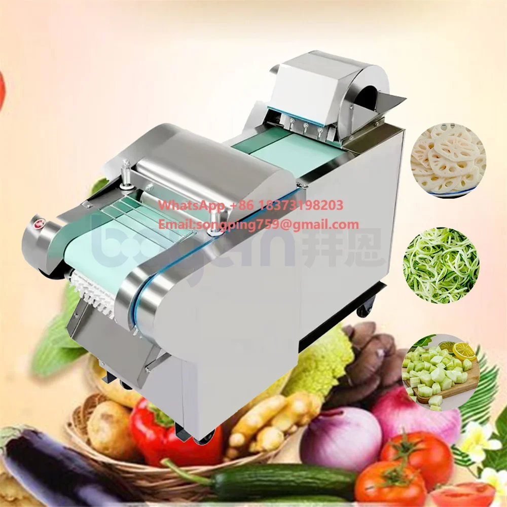 

YQC-660 1000 Multi-function Fully Automatic Vegetable Cutting Cutter Chopper Dicer Slicer Machine for Vegetable Processing