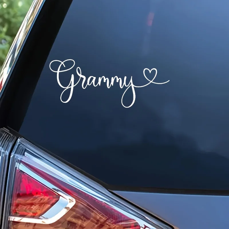 

2 виниловые наклейки с изображением «Грэмми», милый дизайн, прочные наклейки для автомобиля и стен, аксессуары для экстерьера автомобиля, декоративные элементы для автомобиля, устойчивые к царапинам.