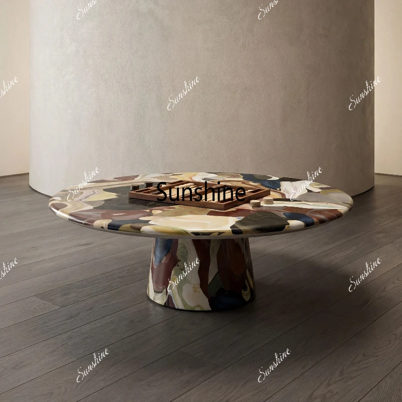 

Household creative living room high-end corner table living room round coffee table