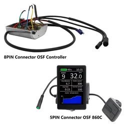 Electric Bike OSF Kit 860C OSF Display 36V 48V 52V OSF Controller For Tongsheng TSDZ2 TSDZ2B Mid Drive Motor