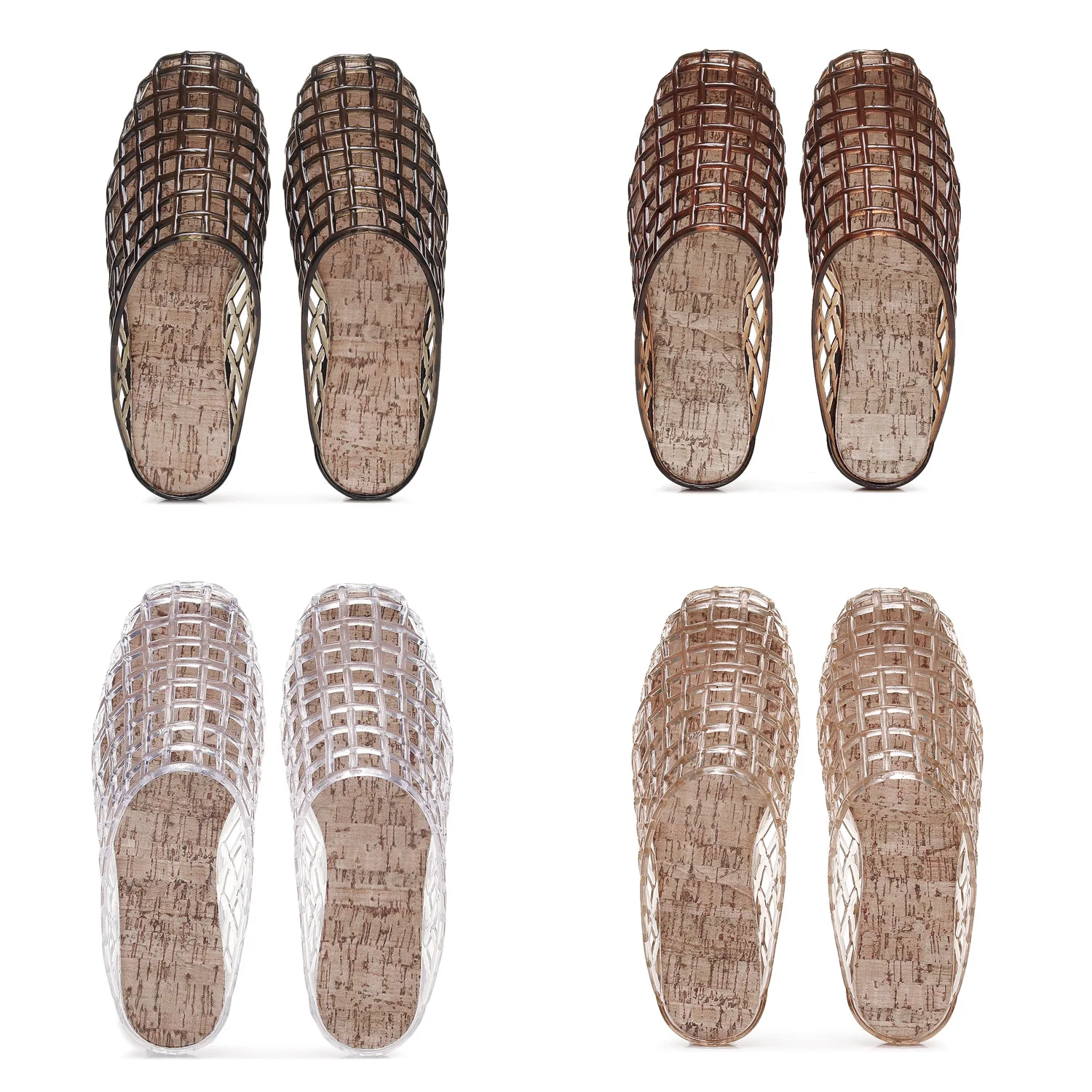2026 Women's New Flat Sandals with Hollow PVC Breathable Summer Outerwear Baotou Bag and Casual Jelly Slippers 36-41