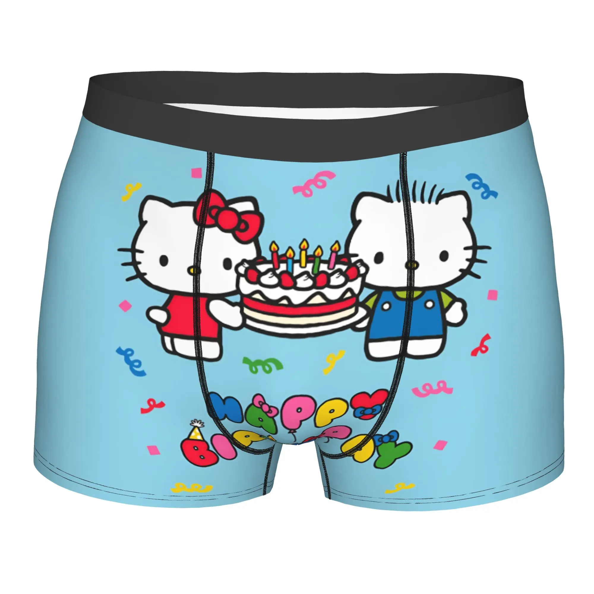 

Custom Kitties Kitten Boxers Shorts Men's Cat Anime Briefs Underwear Novelty Underpants