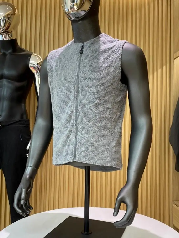 

Lightweight Fce Lined Vest for Women Autumn Season Couples Sle Breathable Inner Wear Zipper Decoration Polyester Fiber