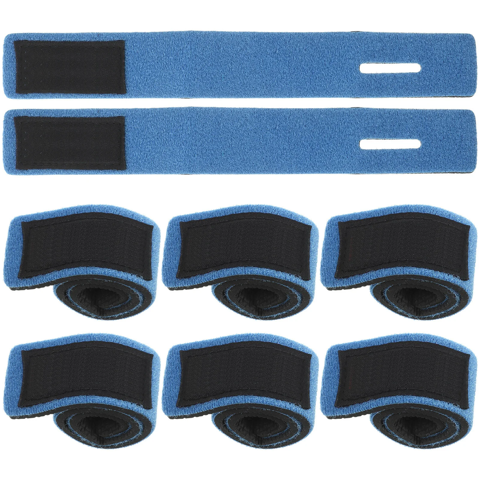 

8Pcs Fishing Rod Tie Straps High Elastic Wearproof Bands Adjustable Fastening Belts for Fishing Rod Storage Outdoor Use